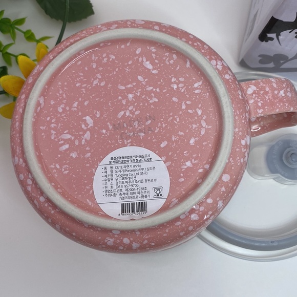 Ramen or soup mug/bowl with cover NWT cherry blossom floral design - Picture 6 of 16